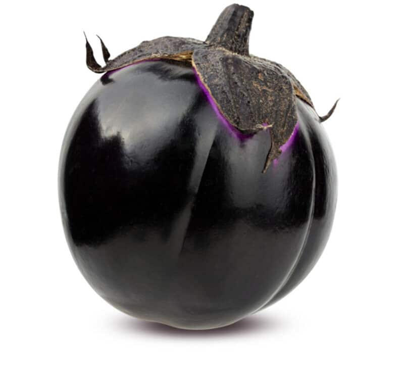 Round eggplants